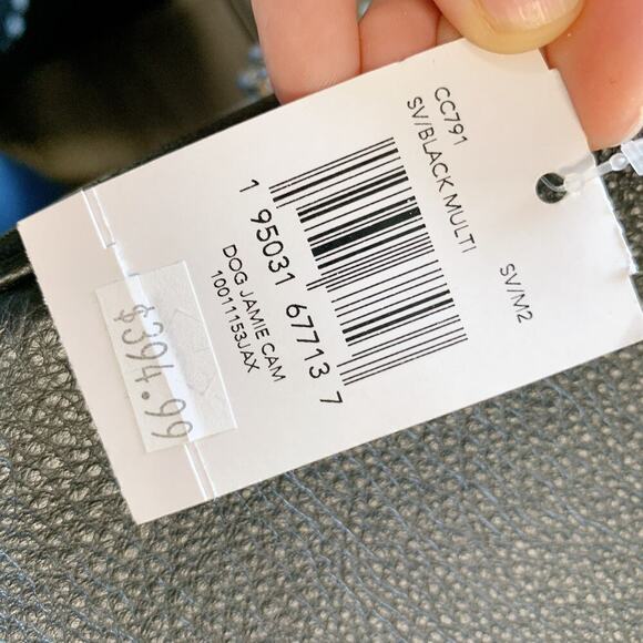 Coach CC791 Jamie Camera Bag With Happy Dog In Silver/Black Multi - Picture 6 of 6